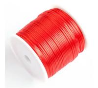 50 m/rotolo 1,5 mm filo di nylon corda nodo cinese nappa corda di raso coda di topo corda per gioielli treccia braccialetto perline linea-rosso-2 rotoli