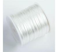 50 m/rotolo 1,5 mm filo di nylon corda nodo cinese nappa corda di raso coda di topo corda per gioielli treccia bracciale perline linea-bianco-2 rotoli