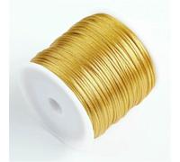 50 m/rotolo 1,5 mm filo di nylon corda nodo cinese nappa corda di raso coda di topo per gioielli treccia braccialetto perline linea-terra-giallo-2 rotoli