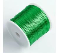 50 m/rotolo 1,5 mm filo di nylon corda nodo cinese nappa corda di raso coda di topo per gioielli treccia braccialetto perline linea-verde-2 rotoli