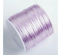 50 m/rotolo 1,5 mm filo di nylon corda nodo cinese nappa corda di raso coda di topo per gioielli treccia braccialetto perline linea-viola chiaro-2 rotoli