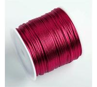 50 m/rotolo 1,5 mm filo di nylon corda nodo cinese nappa corda di raso coda di topo per gioielli treccia braccialetto perline linea-rosso vino-2 rotoli