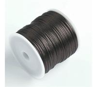 50 m/rotolo 1,5 mm filo di nylon corda nodo cinese nappa corda di raso coda di topo per gioielli treccia bracciale perline linea-colore caffè scuro-2 rotoli
