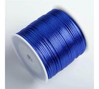 50 m/rotolo 1,5 mm filo di nylon corda nodo cinese nappa corda di raso coda di topo per gioielli treccia bracciale perline linea-blu reale-2 rotoli