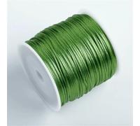 50 m/rotolo 1,5 mm filo di nylon corda nodo cinese nappa corda di raso coda di topo per gioielli treccia braccialetto perline linea-verde militare-2 rotoli