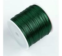 50 m/rotolo 1,5 mm filo di nylon corda nodo cinese nappa corda di raso corda coda di topo per gioielli treccia bracciale perline linea-verde scuro-2 rotoli