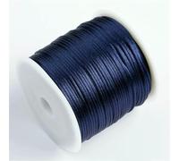 50 m/rotolo 1,5 mm filo di nylon corda nodo cinese nappa corda di raso corda coda di topo per gioielli treccia bracciale perline linea-blu scuro-2 rotoli
