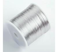 50 m/rotolo 1,5 mm filo di nylon corda nodo cinese nappa corda di raso corda coda di topo per gioielli treccia braccialetto perline linea-grigio-2 rotoli