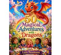 50 Magical Adventures with Dragons: A Coloring Book for Kids Ages 3+
