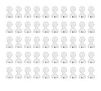 50 magneti per frigorifero, resistenti, trasparenti, puntine magnetiche creative per frigorifero, bacheca, ufficio, scuola