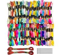 50 matasse di filo di cotone Anchor per ricamo a punto croce, matasse/filo interdentale, 100% cotone, confezione da 50