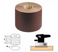 Carta Abrasiva al Corindone Rosso Mrd H:115mm Grana 80 in Rotolo 50 Mt Maurer