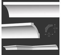 50 Metri Modanatura LX-65 Soffitto Profilo Piatto 50x50 MM Listello, XPS