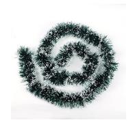 50 metri Natale Verde Canna Nastro Ghirlanda Albero di Appeso Ornamento Nastri Tinsel Pendente Ornamenti Decorazione Della Casa Del Partito(Dark green)