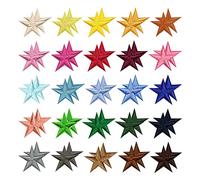 50 mini toppe ricamate da stiro, con stelle autoadesive, accessori fai da te, per magliette, jeans, gonne, cappelli, vestiti, 50 pezzi