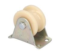 50 mm U - Tipo ruota scanalata | Guida in corda di nylon pesante | Capacità di carico 200 kg | Per sollevamento di attrezzature/gru a torre/porte mobili | Include 2,5 mm