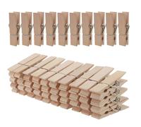 50 Mollette Da Bucato in Legno Grande 7,2 Cm X 1,8 Cm, Utilizzate per Appendere