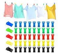 50 mollette per calza per lavatrice e asciugatrice, supporto per calzini, assortimento di calzini colorato, clip per calze da appendere, organizer con gancio