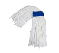 50 Mop TNT per pinza filo sintetico ritorto bianco per HACCP mocio ideale per la pulizia e l'igiene dei pavimenti.