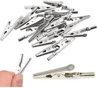 50 morsetti a coccodrillo 10 A, accessori antistatici per laboratori e lavori di test elettrici