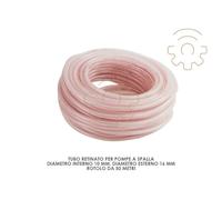 50 mt tubo retinato per pompe a spalla ø interno 10 mm ø esterno 16 mm