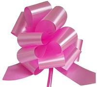 50 Nastri COCCARDE AUTOTIRANTI GRANFIOCCO Confezione Regalo Auto Antenna SPECCHIETTO Feste Varie Misure E Colori Alta QUALITA' (Nastro 3 CM DIAM. 12 CM, Rosa Aurora)