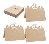 50 Natale segnaposti Nome segnaposto segnaposti name cards per decorazione della tavola carte deco feste di nozze carte di nome feste Matrimonio Vacanze natalizie compleanno Banchetti Eventi- A