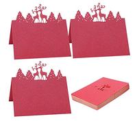 50 Natale segnaposti Nome segnaposto segnaposti name cards per decorazione della tavola carte deco feste di nozze carte di nome feste Matrimonio Vacanze natalizie compleanno Banchetti Eventi- E
