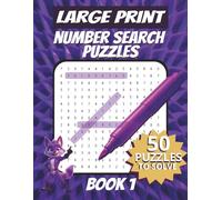 50 Number Search Puzzles for Adults Seniors Young Adults and Teens - Large Font: 1500 Numbers To Find