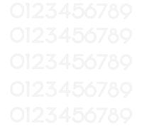 50 numeri per cassetta postale per esterni, 5,1 cm, in vinile, autoadesivi, riflettenti, impermeabili, da 0 a 9, adesivi per cassette postali, finestre, porte, segni, indirizzi (5,1 cm)