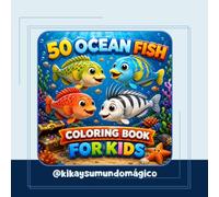 50 Ocean Fish: Coloring Books for Kids
