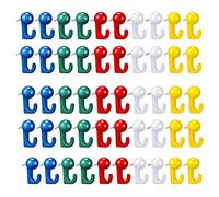 50 Pacchetto Decorativo Pushpin Pushpin A Forma Gancio Multi-purpsoe Per Appendere File Foto A Spinta Foto In Acciaio Ganci Appesi A Parete Arte Da Parete Pesante Decorativa