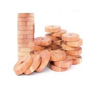 50 Pack Cedar Wood Moth Repellent, 100% Natural Anti Moth Repellent Cedar Blocks Clothes Protection