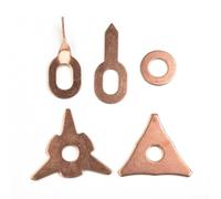 50 Pad Lavaggio Spotter Saldatore Auto Acciaio 50 Pad Lavaggio | Acciaio rivestito rame, 50 misti, per saldatura punti, estrazione ammaccature, uso auto