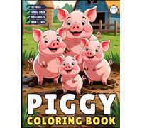 50 Pages Single Sided Cute Pig Coloring Book Gift for Adults Men Women Kids Young Boys Girls Teens Cool Piggy Coloring Activity Book for Children ... Relief Cozy Farm Pig Animal Coloring Pages