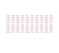 50 paia di bigodini per sollevamento ciglia in morbido silicone riutilizzabile, strumento di bellezza per il trucco adatto a tutte le forme di occhi.