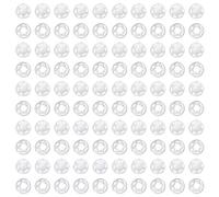 50 paia di bottoni in plastica, bottoni trasparenti, bottoni di chiusura, bottoni invisibili, bottoni automatici per vestiti, accessori da cucito fai da te