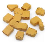 50 paia di connettori maschio femmina XT90PW XT90-PW in ottone dorato con spina a banana(50 pair)