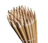 50 Pali Ovali in Legno di Faggio Ø18 mm x 78 cm - Picchetti Robusti per Piante, Tutori per Pomodori, Pali da Recinzione e Giardino, Sostegni per Alberi e Rampicanti