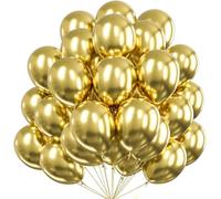 50 palloncini Ø 35 cm palloncini d'oro compatibili elio - come decorazione, decorazione per matrimoni, compleanni e feste