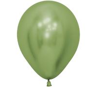 50 PALLONCINI CROMATI VERDE MENTA 12 POLLICI CHROME
