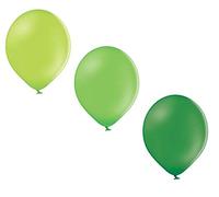 50 palloncini in 3 colori verde mela, limone, verde scuro, palloncini di qualità 27 cm di diametro, senza plastica, biodegradabili