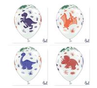50 PALLONCINI LATTICE 30 cm CON DINOSAURI 0F5D