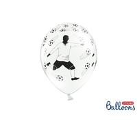 50 PALLONCINI lattice 30 cm TEMA CALCIO FOOTBALL DECORAZIONE COMPLEANNO 0F54