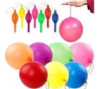 50 palloncini perforati per sacchetti per feste, palloncini giganti per bambini, palloncini da boxe per giochi per interni ed esterni, 7 colori (arancione/blu/rosa/verde/rosso/viola/giallo), alta