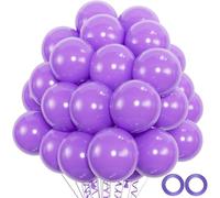 50 palloncini viola in lattice viola da 30,5 cm, per arco di palloncini per compleanno, matrimonio, laurea, baby shower, Natale, Halloween, decorazioni per feste