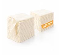 50 panni da formaggio da 50 x 50 cm, in mussola di cotone non sbiancato, grado 100, riutilizzabili per cucinare, cuocere, spremere e fare formaggio