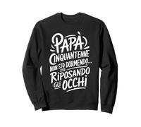 50 papà Anni Compleanno Uomo Cinquanta Frase Felpa