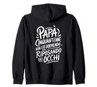 50 papà Anni Compleanno Uomo Cinquanta Frase Felpa con Cappuccio