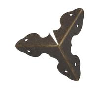50 paraspigoli decorativi multiuso in metallo robusto per scale per protezione e look antico, finitura nera, angoli per scale